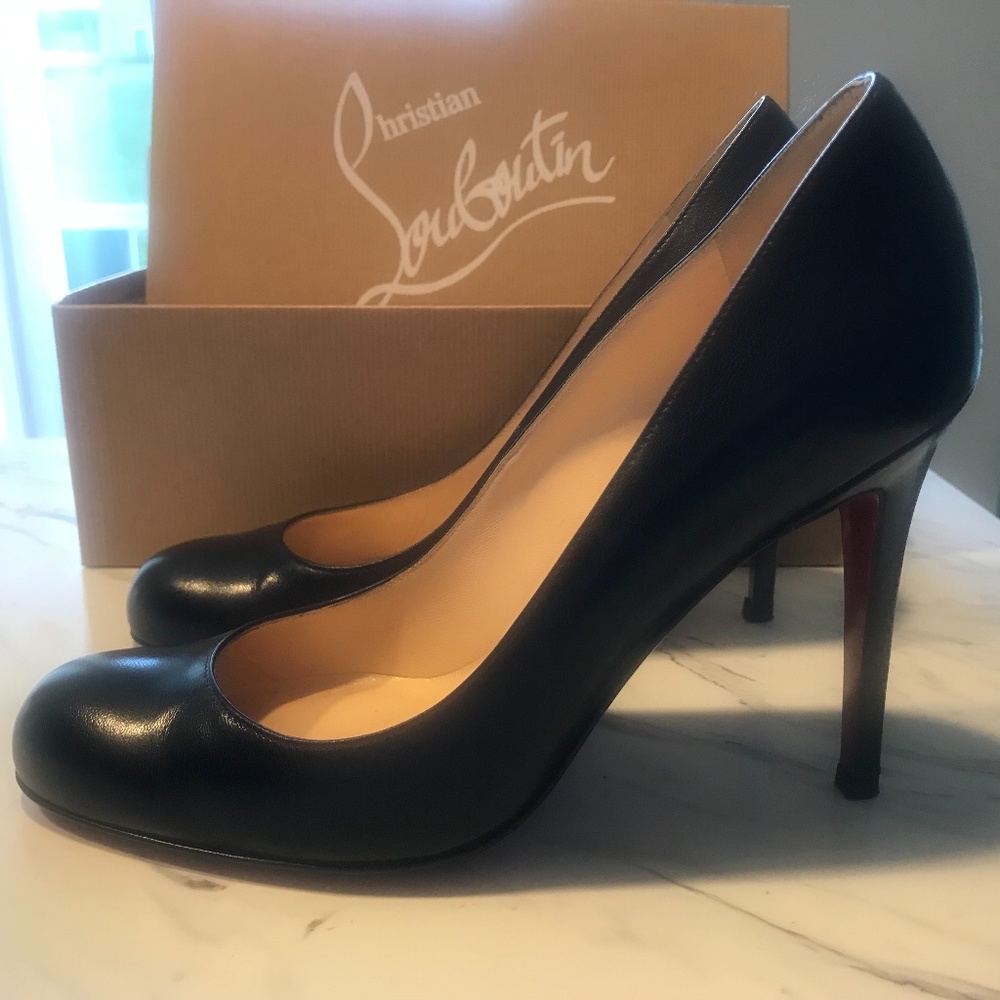 Christian Louboutin Leather Pumps, Size 38